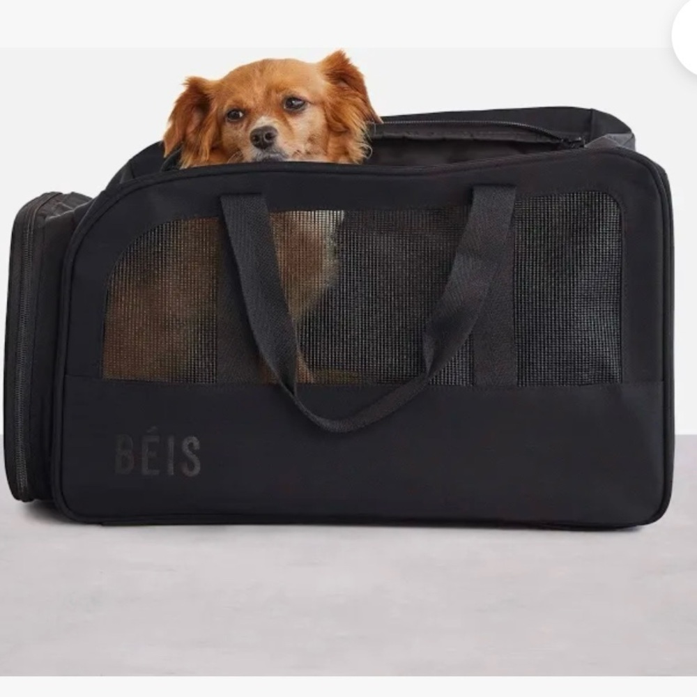BEIS Black Regulation Dog Travel Carrier up to 30lbs